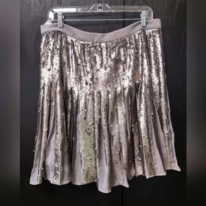 Silver Sequin Skirt size 10